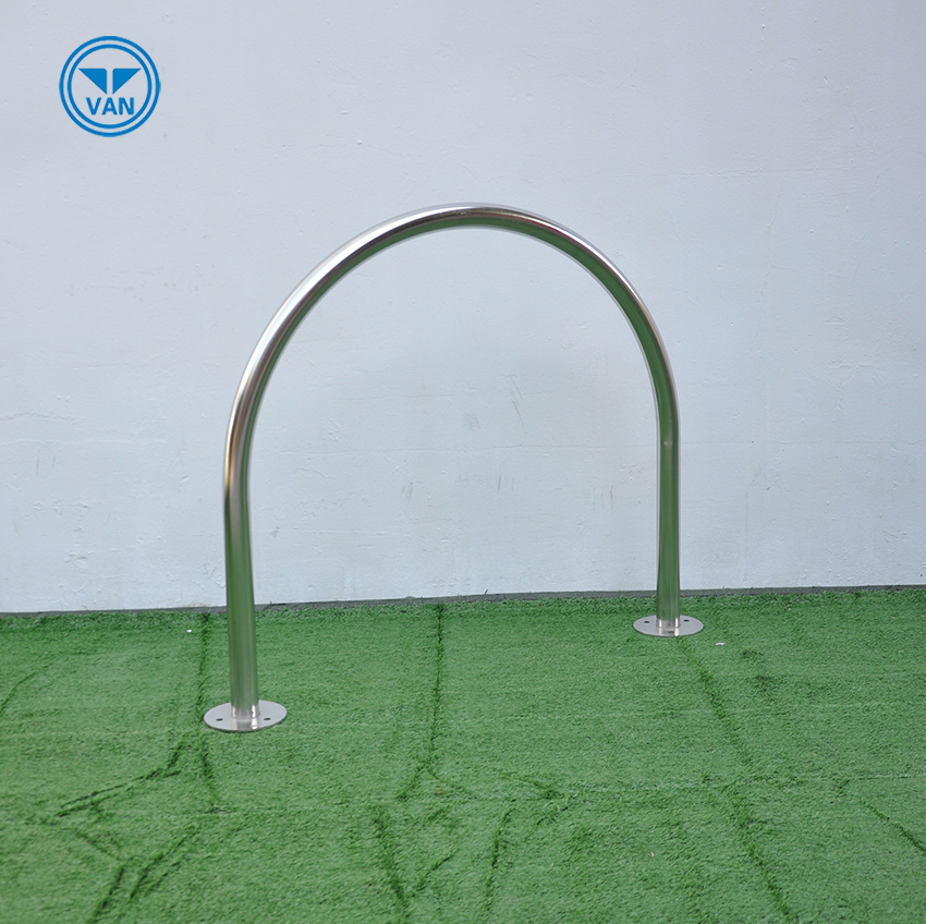 Industrial Stand Up U Shape Single Hoop Bike Stand Stål