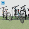 U-form pulverlakkert gulvmontert sykkelstativ for 5 sykler