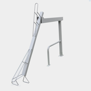 Kina Produsent Two Tier White Safety Metal Bike Stander til salgs