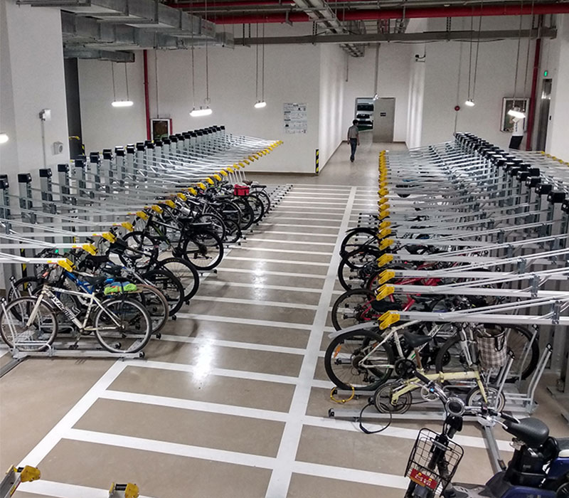 Smart dobbeltstativ 3 i 1 for sykkel i Pakistan bilparkering av flere sykler
